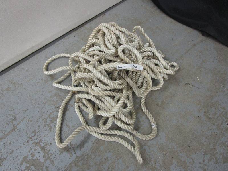 lot 75 image: Apprx 100 ft Rope unused