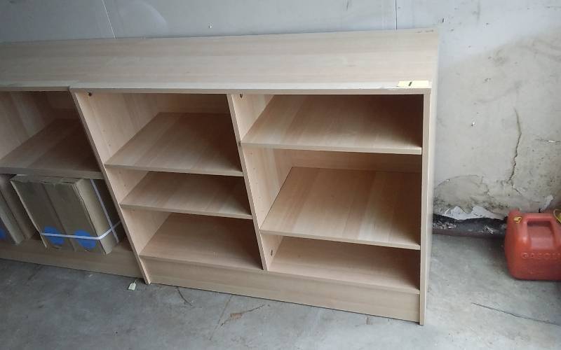 2-Adjustable Shelf CabinetsCash WrapDisplay Units 48x20x38 Finished On Back Side