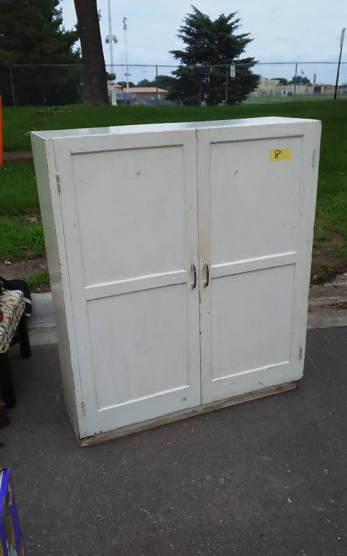 Vintage 2 Door Cupboard 38x12x44