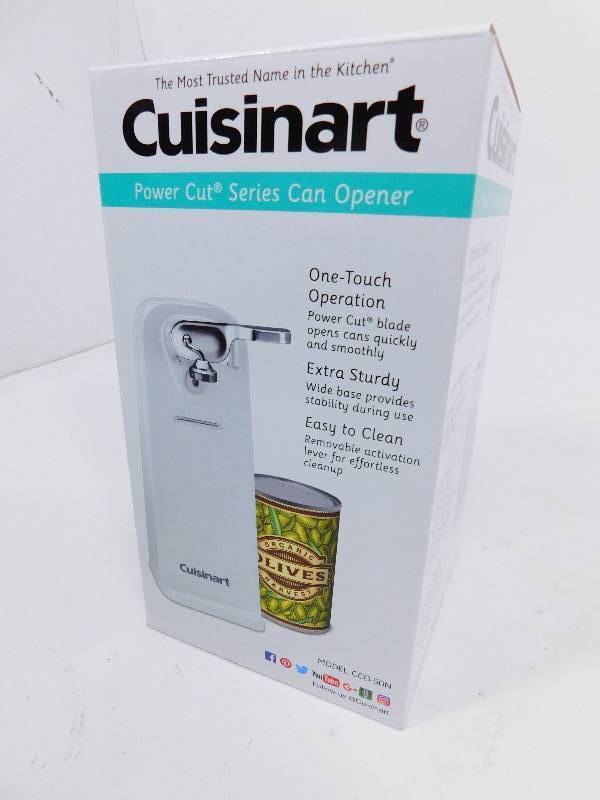 lot 12 image: White Cuisinart Power Cut Series Electric Can Opener