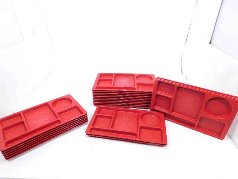 lot 54 image: Plastic Divided Plates