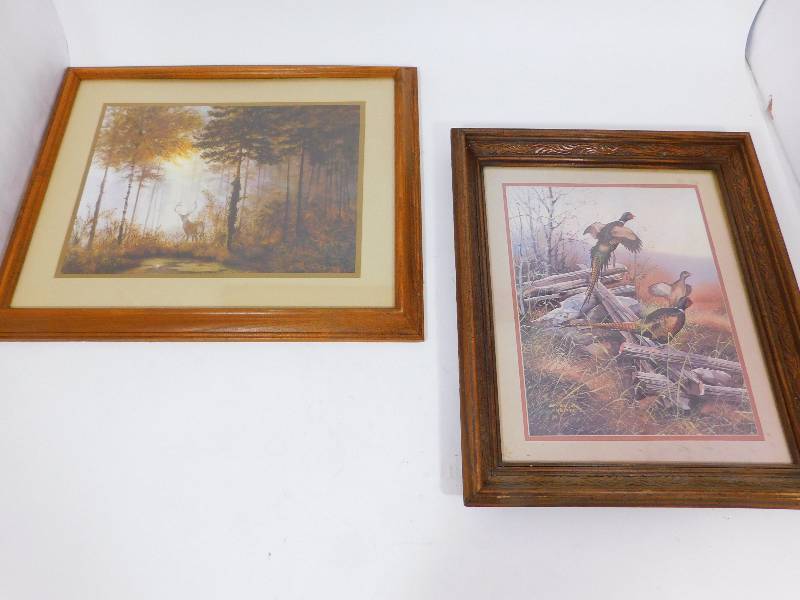 lot 66 image: Two Framed & Matted Pictures Of Wild Life