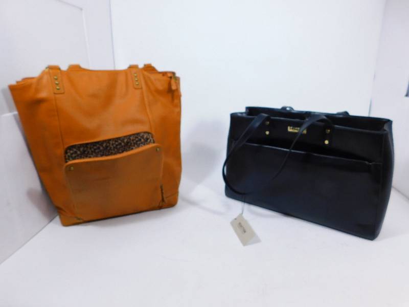 lot 80 image: Kenneth Cole Reaction Computer Bag & A Rust Colored Leather Computer Bag