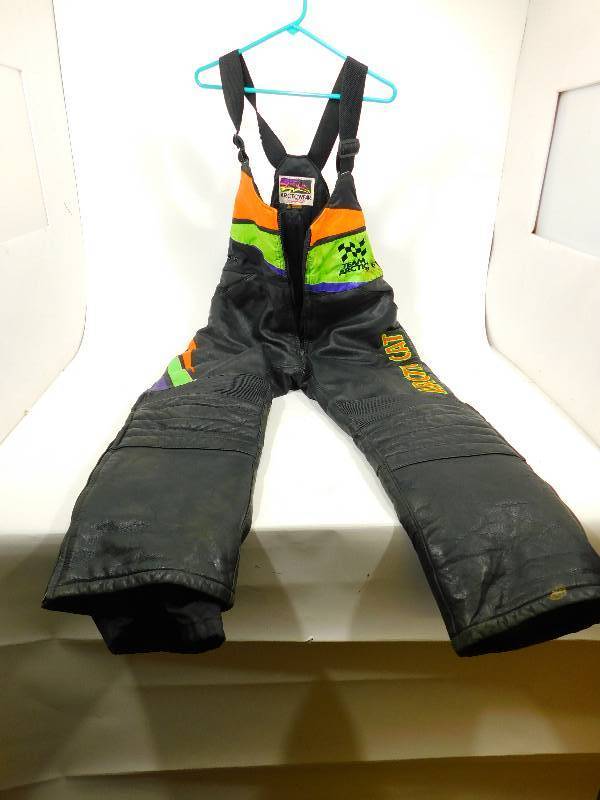 lot 85 image: Arctic Cat Leather Snowmobile Bib Pants