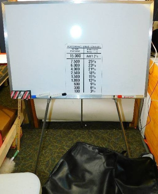 lot 137 image: Dry Erase White Board With Tripod Stand & Carrying Case