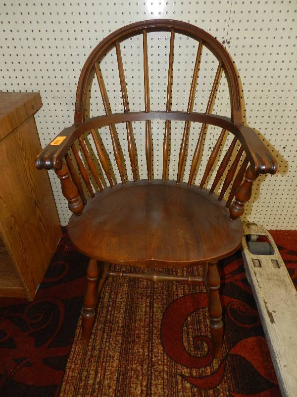 lot 505 image: WOODEN CHAIR
