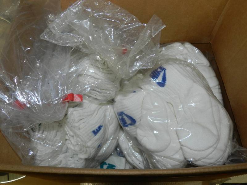 lot 533 image: BOX OF TODDLERSMALL BOY NIKE SOCKS