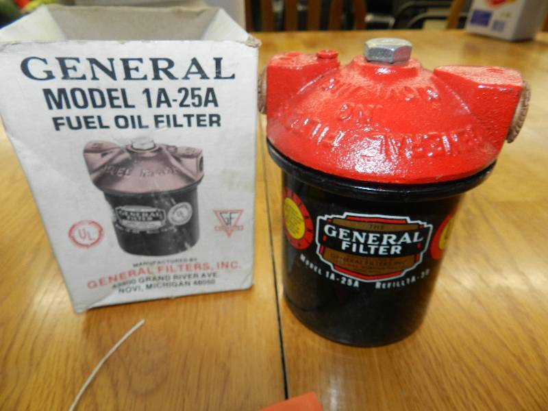lot 535 image: GENERAL MODEL 1A-25A FUEL OIL FILTER