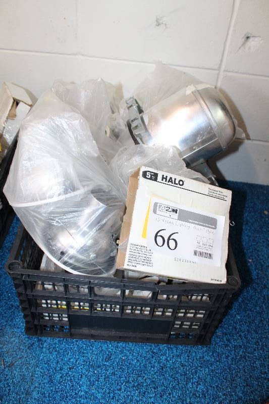 lot 66 image: Lot of (10) Recessed Lighting 5in. White Baffle