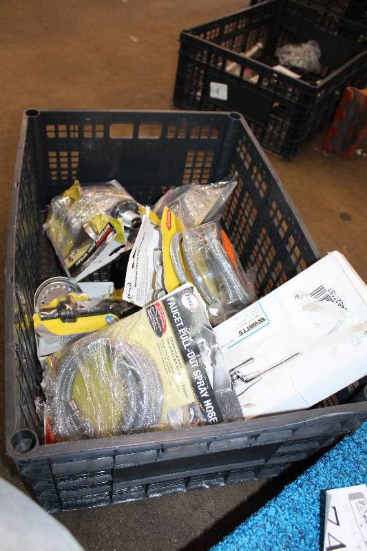 lot 74 image: Lot of (10) Danco Kitchen Faucet Pull-Out Sprayer Sets, Danco Universal Kitchen Sprayer, Watts Universal Long Reach Spout