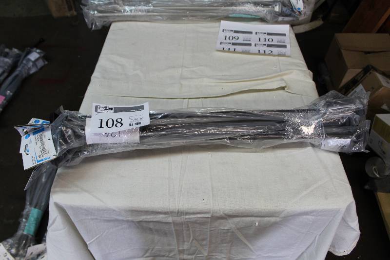 lot 108 image: Lot of (7) Room Essentials Decorative Caf Rod