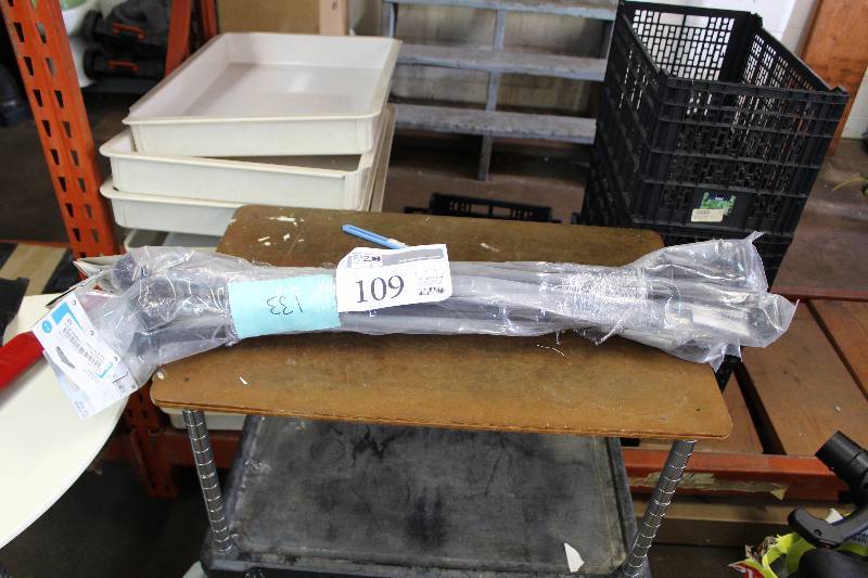 lot 109 image: Lot of (7) Room Essentials Decorative Caf Rod