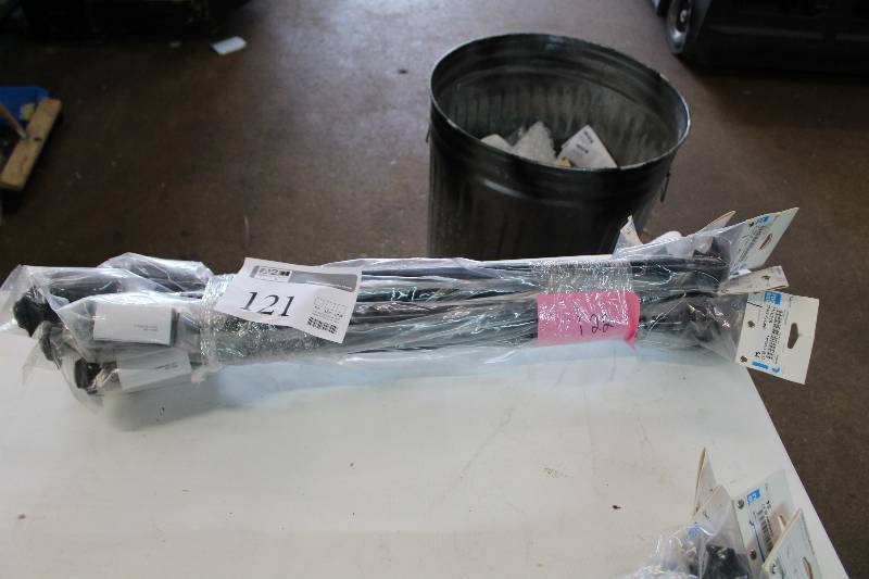 lot 121 image: Lot of (7) Room Essentials Decorative Caf Rod
