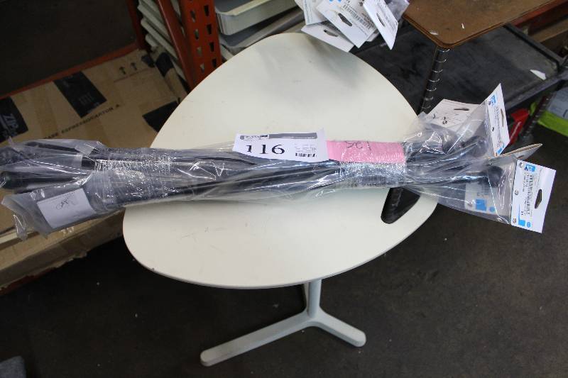 lot 116 image: Lot of (7) Room Essentials Decorative Caf Rod