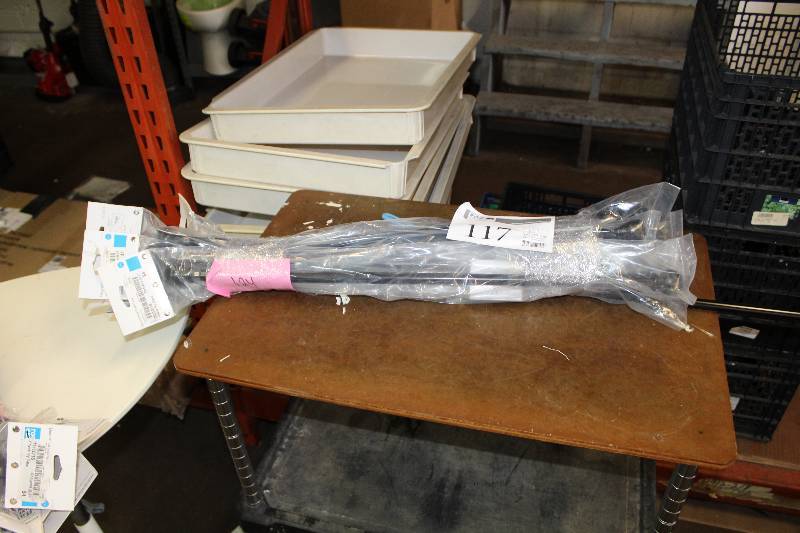 lot 117 image: Lot of (7) Room Essentials Decorative Caf Rod