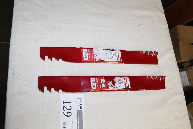 lot 129 image: Lot of (2) Craftsman Advanced Mulching & Bagging Lawn Mower Blades