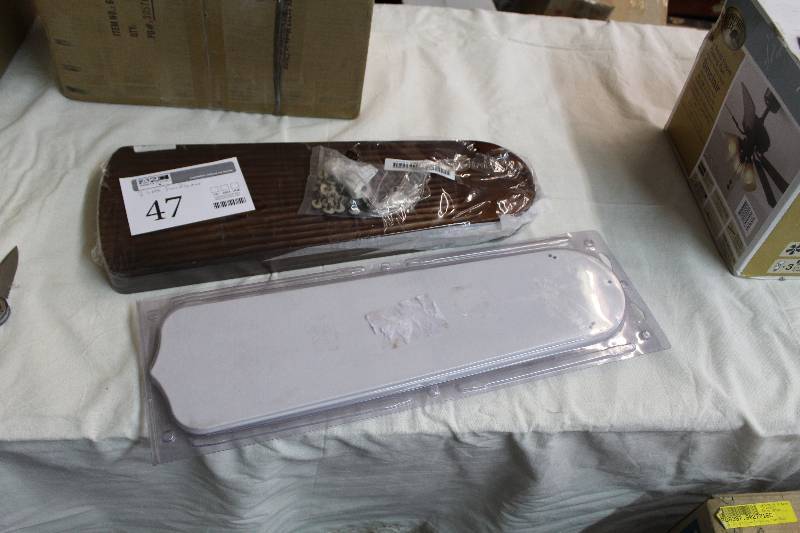 lot 47 image: Lot of (2) Ceiling Fan Blade Sets