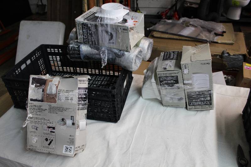 lot 90 image: Everbilt Dryer To Duct Kit, Everbilt Wide Mouth Dryer Vent Kit, Vent Hood, Dryer Duct, And More