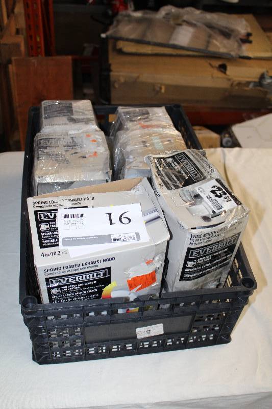 lot 91 image: Everbilt Spring Loaded Exhaust Hood, Everbilt Wide Mouth Dryer Vent Kit, Vent Hood, Dryer Duct, And More