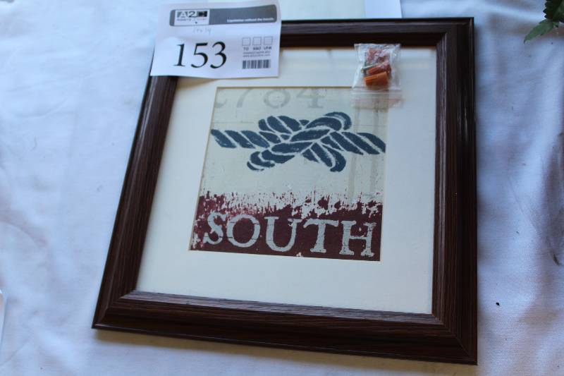 lot 153 image: South Framed Wall Art