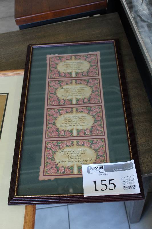 lot 155 image: Heaven Sent Mother Framed Wall Art