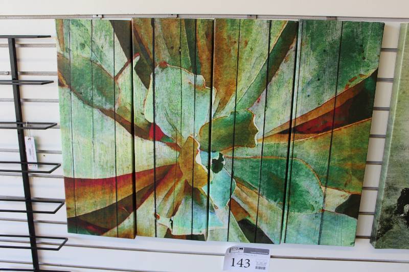 lot 143 image: 4-Panel Decorative Wall Art