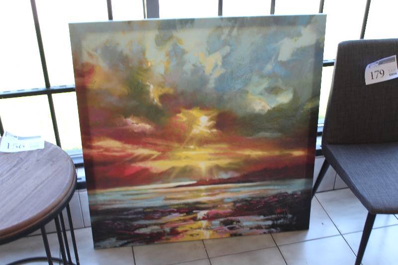 lot 156 image: Sunset Framed Wall Art