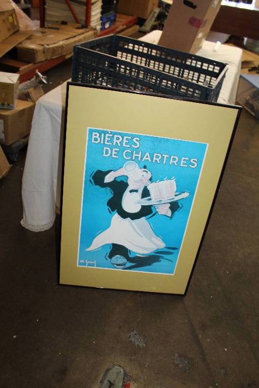 lot 245 image: Bieres de Chartres by Gerard Signed Framed Matted Wall Art