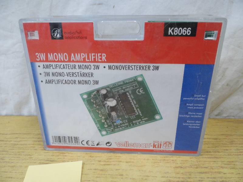 lot 3 image: 3 Watt Mono Amplifier
