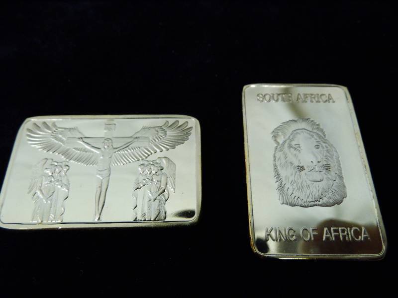 lot 14 image: Gold Plated Bars