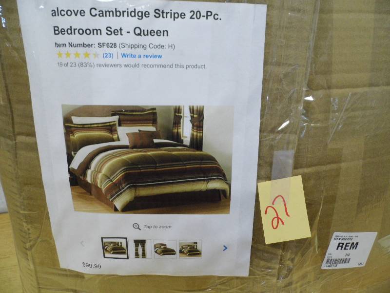 lot 27 image: Alcove 20 Pc Bed Set