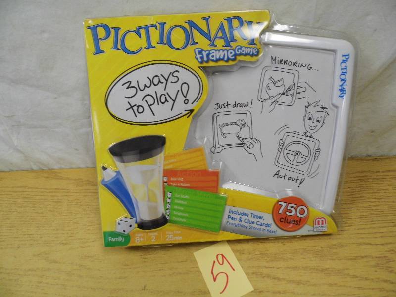 lot 59 image: Pictionary Frame Game