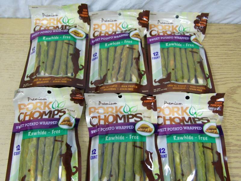 lot 74 image: 6 Packs of Pork Chomps