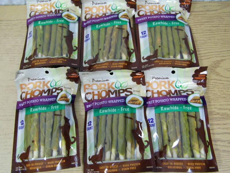 lot 76 image: 6 Packs of Pork Chomps