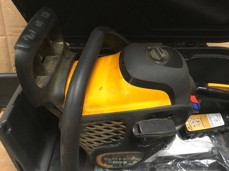 PoulanPro 20 in. 50cc Gas Chainsaw in working conditions