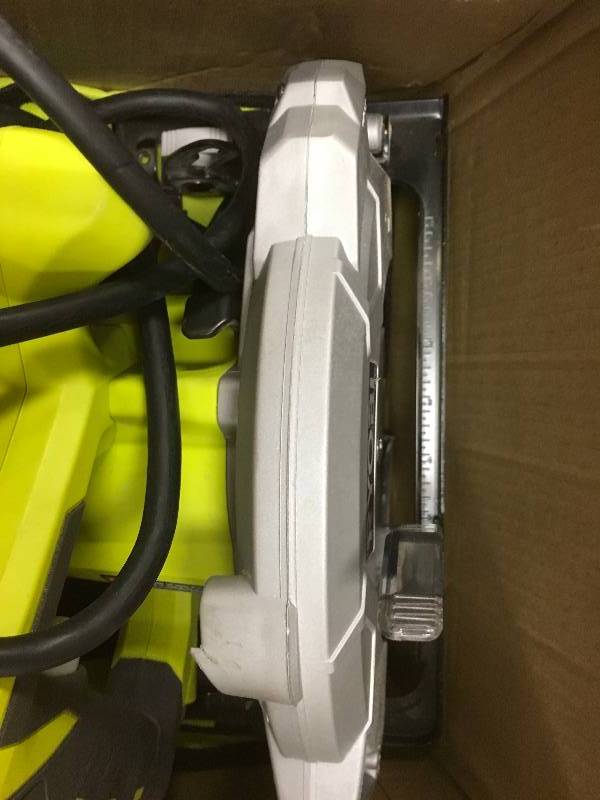 RYOBI 15 Amp 7-14 in. Circular Saw with Laser in working conditions