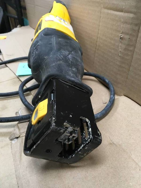 DEWALT 12-Amp Corded Reciprocating Saw in working conditions