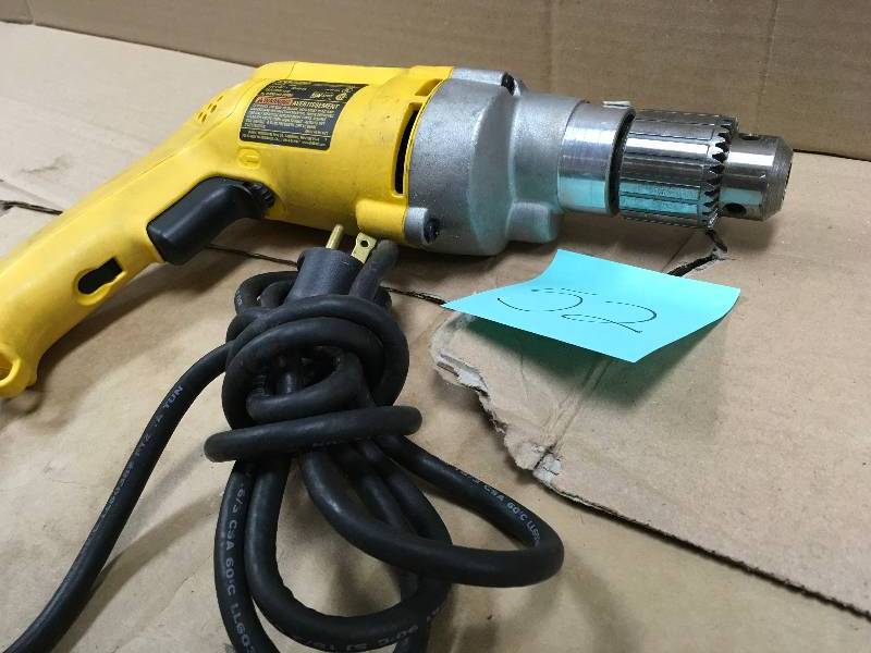 DEWALT  7.8 Amp 12 in. Variable Speed Reversing Drill in working conditions