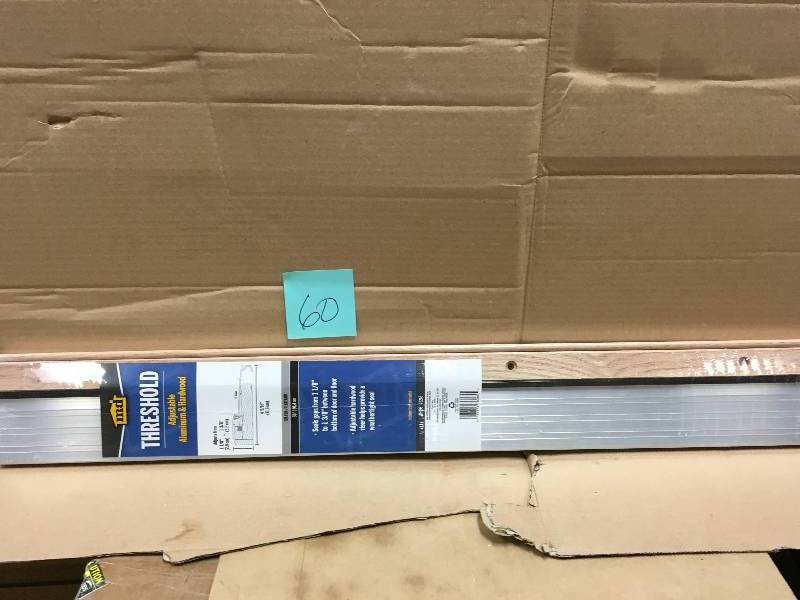 M - D 4-916 in. x 36 in. Satin Aluminum and Oak Adjustable Threshold not used