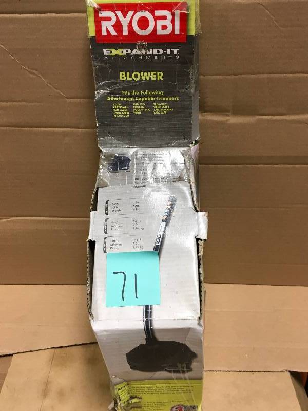 Expand-it Blower Attachment for String Trimmers Ryobi in working conditions