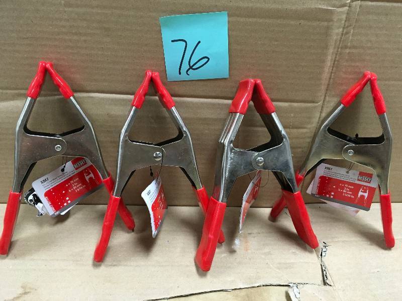 BESSEY 3 in. Steel Spring Clamp with Handles and Tips