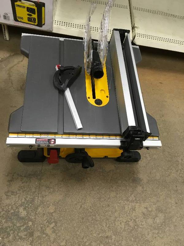 DEWALT FLEXVOLT 60-Volt MAX Lithium-Ion Cordless Brushless 8-14 in. Table Saw in working conditions