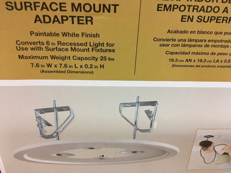 Hampton Bay 5 in. White Recessed Conversion Kit Lot of 2 pcs in good conditions