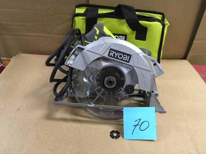 RYOBI 15 Amp 7-14 in. Circular Saw with Laser  USED in working conditions