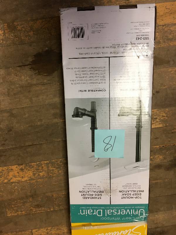 lot 18 image: American Standard Deep Soak Drain not used