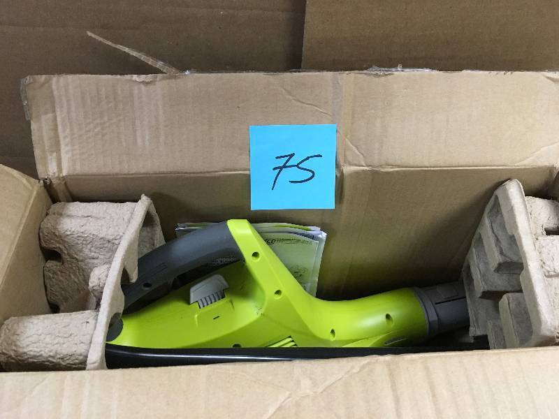 RYOBI ONE 120 MPH 18-Volt Lithium-Ion Cordless Hard Surface Leaf BlowerSweeper - Battery and Charger Not Included not used
