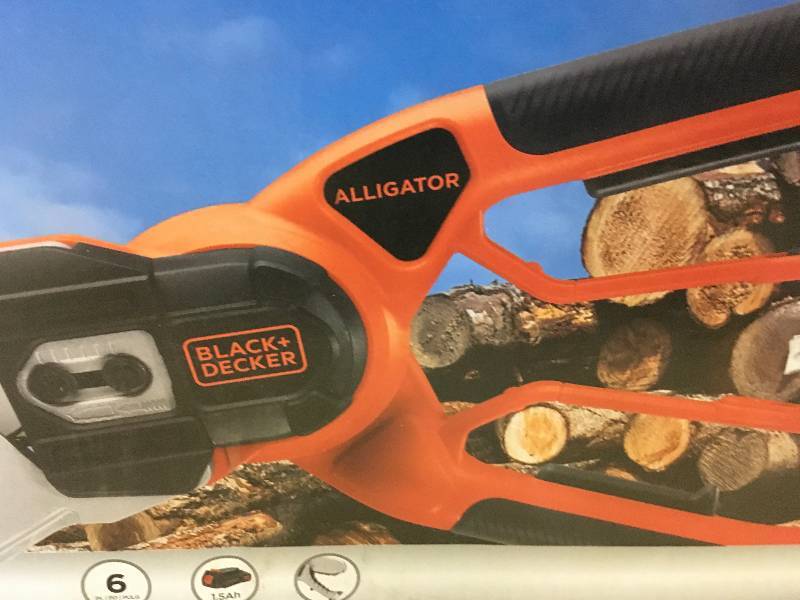 Black & Decker 6 in. 20-Volt MAX Lithium-Ion Electric Cordless Alligator Lopper in good conditions