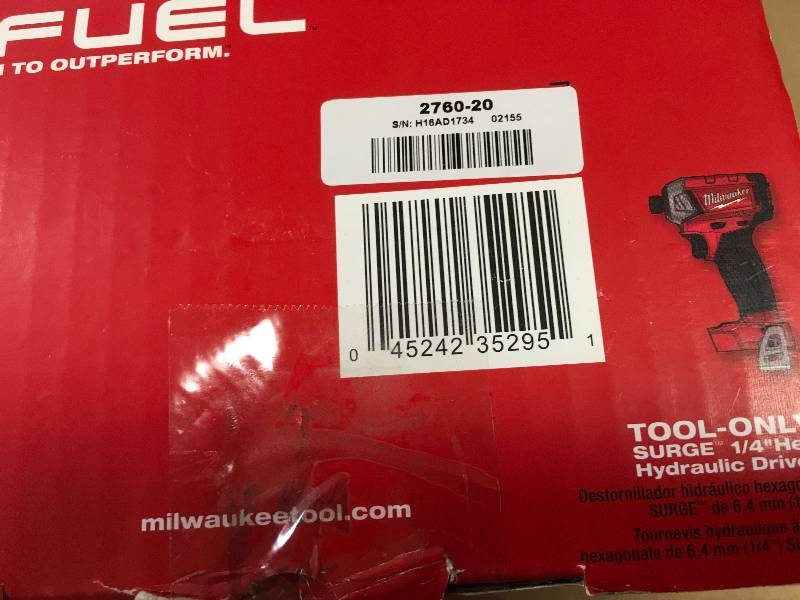 Milwaukee M18 FUEL 18-Volt Lithium-Ion Brushless Cordless 14 in. Hex Impact Driver (Tool-Only) USED in working conditions