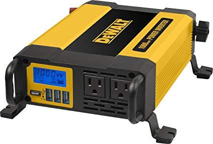 DEWALT DXAEPI1000 Power Inverter 1000 Watt Continuous  2000 Watt Peak Power