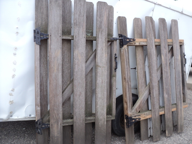 lot 3 image: 2 double sided gates 37 x 6 and 4...